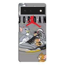 Силиконовый Чехол Nike Air Jordan на Гугул Пиксель 6 Про – Air Jordan