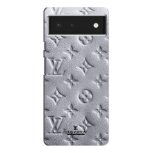 Текстурный Чехол Louis Vuitton для Гугул Пиксель 6 Про – Белый ЛВ