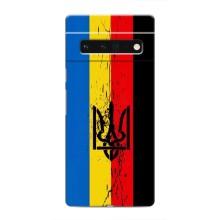 Украинские Чехлы для Google Pixel 6 Pro с картинкой УПА (AlphaPrint) (Флаг УПА)