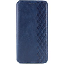 Кожаный чехол книжка GETMAN Cubic (PU) для Google Pixel 6 (Синий)