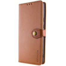 Кожаный чехол-книжка GETMAN Gallant (PU) для Google Pixel 6 – Коричневый