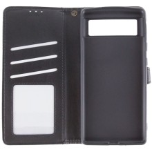 Кожаный чехол-книжка GETMAN Gallant (PU) для Google Pixel 6 – Черный