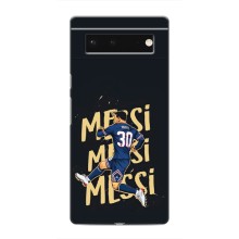 Чехлы для Google Pixel 6 (Leo чемпион) (AlphaPrint) (Messi ПСЖ)