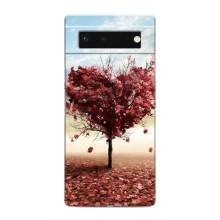 Чехлы для любимой на Гугл Пиксель 6 (VPrint) (Дерево сердце)