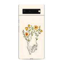 Чехлы для любимой на Гугл Пиксель 6 (VPrint) (Руки любви)