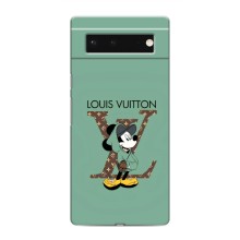 Чехлы Луи Витон для Google Pixel 6 (AlphaPrint - LOUIS VUITTON) (Микки Маус LV)