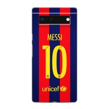 Чехлы Месси для Google Pixel 6 (AlphaPrint) (Messi Barca 10)