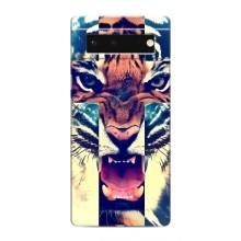 Чехлы с изображением разных животных для Google Pixel 6 (Яркий Тигр)