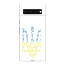 Чехлы для Google Pixel 6  Укр. Символика (AlphaPrint) (Герб из букв)