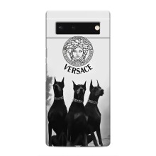 Чохли VERSACE для Гугол Піксель 6 (PREMIUMPrint) – Доберман Версаче