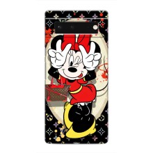 Чохол Disney Mouse Google Pixel 6 (PREMIUMPrint) (Мінні peace)