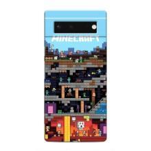 Чехол Майнкрафт на Google Pixel 6 (AlphaPrint) Minecraft