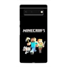 Чехол Майнкрафт на Google Pixel 6 (AlphaPrint) Minecraft