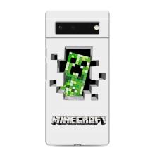 Чехол Майнкрафт на Google Pixel 6 (AlphaPrint) Minecraft