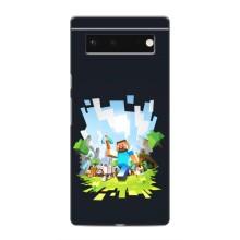 Чехол Майнкрафт на Google Pixel 6 (AlphaPrint) Minecraft