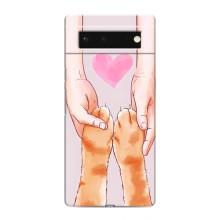 Чехол на Гугл Пиксель 6 с Котами (VPrint) (Любовь к котикам)
