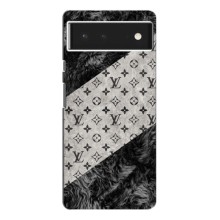 Чехол Стиль Louis Vuitton на Google Pixel 6 (LV на белом)