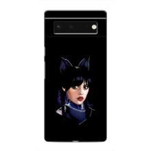 Чехлы Венсдей на Google Pixel 6 Уэнсдей (AlphaPrint) (серьезная Уэнздей)