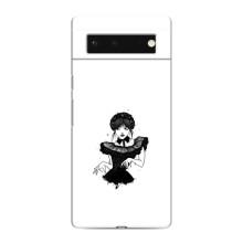 Чехлы Венсдей на Google Pixel 6 Уэнсдей (AlphaPrint) (танец Уэнздей)