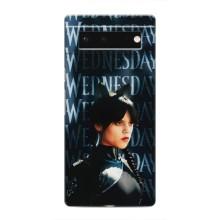 Чехлы Венсдей на Google Pixel 6 Уэнсдей (AlphaPrint) (Уэнздей кошка)