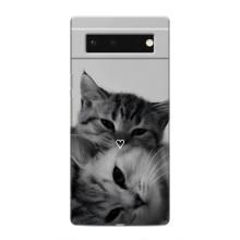 Чехол с рисунком кот на Google Pixel 6 – Пара котов