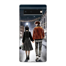 Чехол с дизайном Венздей 2 на Google Pixel 6 – Уэнсдей и Тайлер