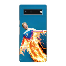 Чохол з принтом Фантастична четвірка для Google Pixel 6 – Людина-факел