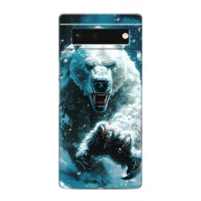 Чехол с картинкой «Хищники» для Google Pixel 6 – Медведь