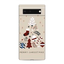 Рождественские Чехлы для Google Pixel 6 (VPrint) (Merry Christmas)