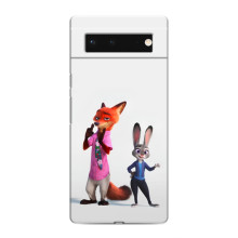 Силіконовий чохол з принтом Зоотрополіс для Google Pixel 6 – Джуді і Нік