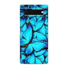 Силиконовый бампер с картинкой животных для Google Pixel 6 (Крылья бабочек)