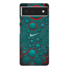 Силиконовый Чехол на Google Pixel 6 с картинкой Nike – Найк зеленый