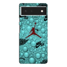 Силиконовый Чехол Nike Air Jordan на Гугл Пиксель 6 (Джордан Найк)