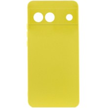 Чехол Silicone Cover Lakshmi Full Camera (A) для Google Pixel 6a (Желтый)