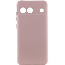 Чехол Silicone Cover Lakshmi Full Camera (A) для Google Pixel 6a (Розовый)