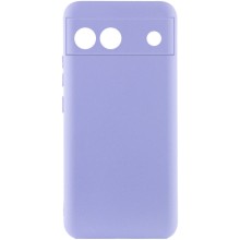 Чехол Silicone Cover Lakshmi Full Camera (A) для Google Pixel 6a (Сиреневый)