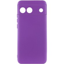 Чехол Silicone Cover Lakshmi Full Camera (A) для Google Pixel 6a (Фиолетовый)