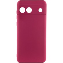 Чехол Silicone Cover Lakshmi Full Camera (A) для Google Pixel 6a – Бордовый