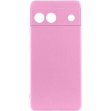Чохол Silicone Cover Lakshmi Full Camera (A) для Google Pixel 6a – Рожевий