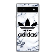 Чехлы Адидас для Google Pixel 6a (AlphaPrint) (Адидас на мраморе)