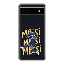 Чехлы для Google Pixel 6a (Leo чемпион) (AlphaPrint) (Messi ПСЖ)