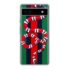 Чехлы ГУЧЧИ для Гугл Пиксель 6а (AlphaPrint) (Gucci змия)