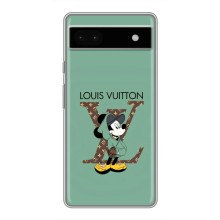 Чехлы Луи Витон для Google Pixel 6a (AlphaPrint - LOUIS VUITTON) (Микки Маус LV)