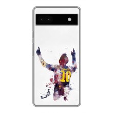 Чехлы Месси для Google Pixel 6a (AlphaPrint) (Messi Barca)