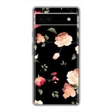 Чехлы с Цветами для Google Pixel 6a (VPrint) (Розочки)