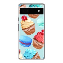 Чехлы с Фруктами для Google Pixel 6a (VPrint) (Кексики)