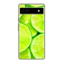 Чехлы с Фруктами для Google Pixel 6a (VPrint) (Лайм)