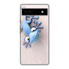 Чехлы с изображением разных животных для Google Pixel 6a (Геккон)
