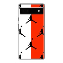 Чехлы для Google Pixel 6a - с картинкой JORDAN (AlphaPrint) (Лого Джордан)
