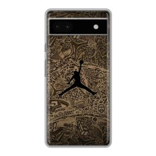 Чехлы для Google Pixel 6a - с картинкой JORDAN (AlphaPrint) (Logo Jordan)
